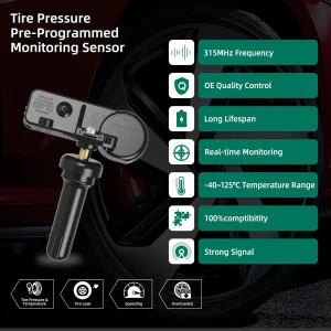 Tire pressure monitoring sensors product features