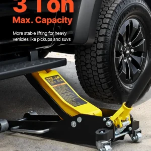 Floor jack under the car use