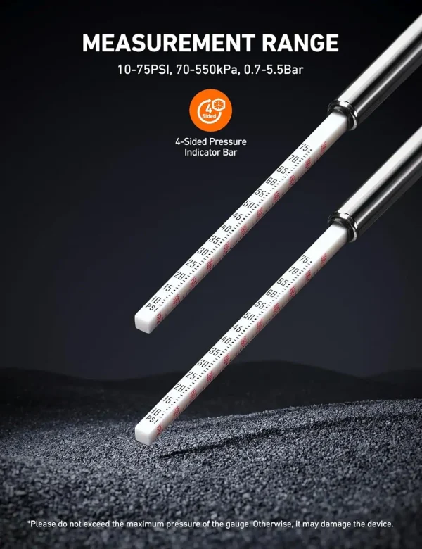Pencil tire pressure gauge product image