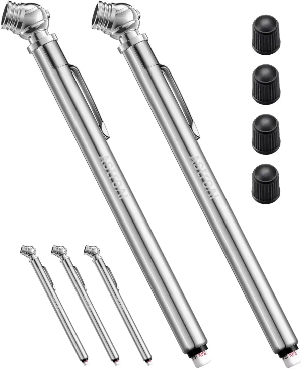 Pencil tire pressure gauge tools view