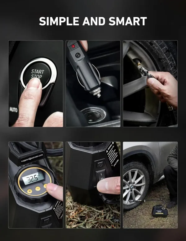 Portable tire inflator use case